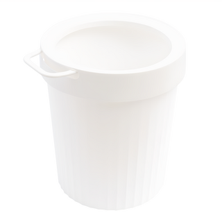 TRENY 南歐風垃圾桶 圓型, 白色