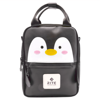 RITE 雞蛋包 尺寸: W 16cm H 22cm D 8.5cm 重量 220g, 16 x 8.5 x 22cm, 企鵝 黑色