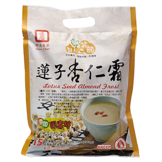源順食品 自然笑顏 蓮子杏仁霜 無人工色素 沖泡飲品, 420g, 1袋