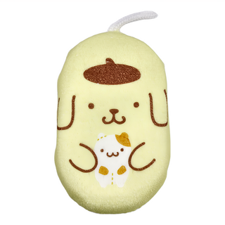 SANTAN 造型沐浴海綿-布丁狗 蓬鬆柔軟海綿, 布丁狗 多色, 1個