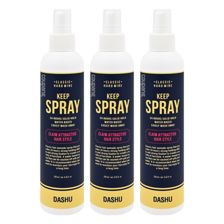 DASHU 男士經典硬派定型噴霧 24小時強力定型 水基底易清洗, 250ml, 3瓶