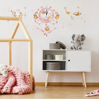 itaste小品味 奇奇蒂蒂系列 櫻花風 靜音時鐘壁貼, 不適用