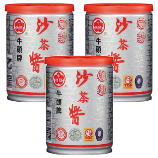 牛頭牌 麻辣沙茶醬，全台唯一多方認證，傳承60年經典好味道, 250g, 3罐