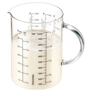 Tescoma 耐熱玻璃量杯, 透明色, 1L, 1個