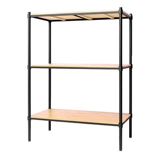 dayneeds 日需百備 層架 全松木 3層, 黑框原木
