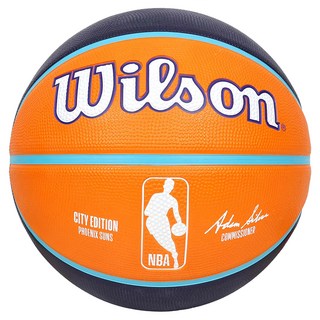 Wilson NBA城市系列 橡膠籃球 太陽, WZ4024224XB7, 1個