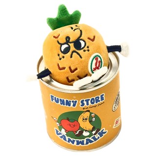 Vanwalk 出走 絨毛尖叫尖叫公仔娃娃 K159, 鳳梨, 1個, 7cm