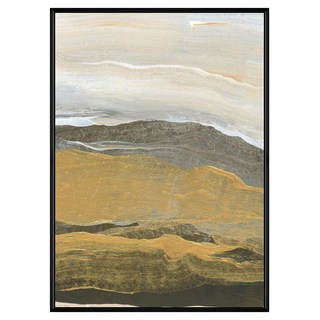 菠蘿選畫所 栗色山岳 I APAA3414B 掛畫 40 x 30cm 黑色框架 - 居家藝術裝飾, 黑色