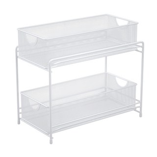 comet 雙層抽屜式收納架, 白色, 1個