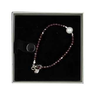 Selene 珍珠切角石榴石手鍊 50g