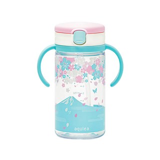 Richell 利其爾 隨身吸管水杯, Tritan材質, 雙握把設計, 結構簡潔, 方便清潔, 櫻花海, 320ml, 1個