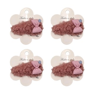 SY 兒童造型BB夾, 蝴蝶結豆沙