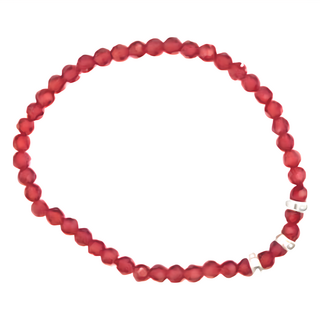 晶鑽幸運水晶系列手鍊, 玫瑰紅, 手圍：18cm