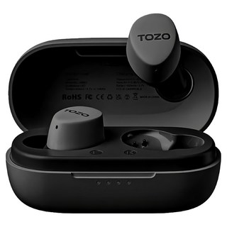 TOZO 專立體調音AI輔助真無線藍牙耳機, Agile Dots, 黑色