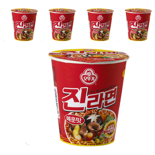 OTTOGI 不倒翁 杯麵 金拉麵 辛辣 65g, 5入