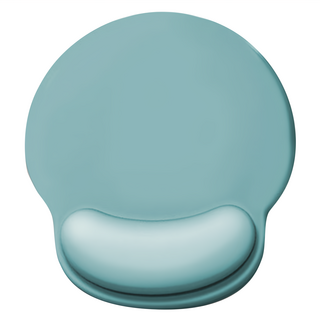 ins護腕滑鼠墊, 萊卡+記憶海棉+PU底, 22.5*22.5cm, 撞色天青藍, 1個