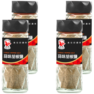 飛馬 蒜味胡椒鹽 濃郁蒜香, 60g, 4瓶