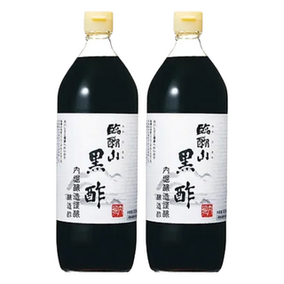UCHIBORI 內堀釀造 臨醐山調味米黑醋, 玄米為原料 自然發酵, 4.2%酸度 柔和酸味, 各式料理皆適合加入, 360ml, 2瓶