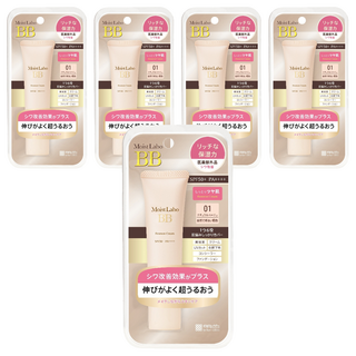 MEISHOKU 明色 MoistLabo保濕遮瑕精華BB霜 SPF50+ PA++++ (01自然), 01 白皙色, 30g, 5條