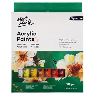 Mont Marte 蒙瑪特 壓克力顏料套組 12ml, 18色
