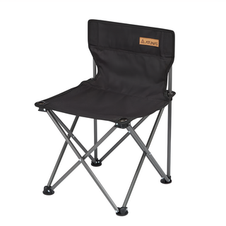 ATUNAS 歐都納 便攜靠背休閒椅 快速收折 附收納袋, 黑色, 1個
