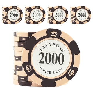 遊戲籌碼黏土複合材料, 面額2000元, 遊戲籌碼 面額2000元, 1組