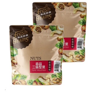 長青穀典 香蒜三味堅果, 低溫烘焙，香蒜開胃，促進食慾, 220g, 2包