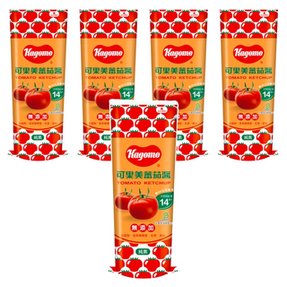 KAGOME 可果美 蕃茄醬，無添加防腐劑、高果糖糖漿、色素、澱粉, 500g, 5瓶