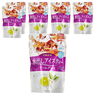 日東紅茶 冷萃紅茶包 伯爵 阿爾勒格雷冰茶, 4g, 12包, 6袋