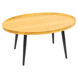 FAmILyLIFE 生活 Carmel 橢圓茶几 WO-024-WO 80 x 55 x 38cm 白橡木 5.4kg, 1個