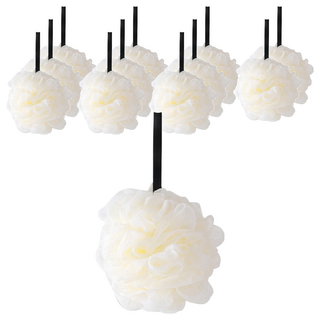 咪咪購物 可掛式泡泡洗澡球 米白色 60g 12個