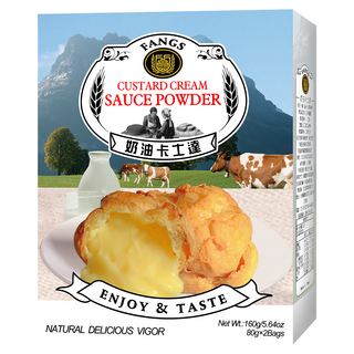 FANGS 方氏 奶油卡士達粉 (80公克x2包入), 160g, 1盒