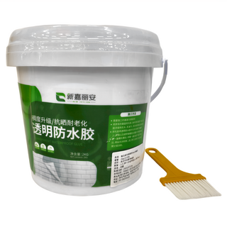 新嘉麗安 強效級高透明防水修補膠， 黏度升級/抗晒耐老化，一刷成膜，含刷子, 1組