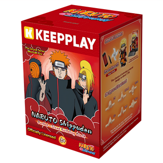 KEEPPLAY 奇妙積木 火影忍者 口袋積木小公仔 第二彈 破曉之戰 動漫公仔 收藏擺設, 1盒