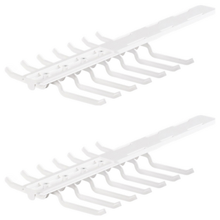 內衣滑軌掛勾衣架 横桿款, 白色, 2個