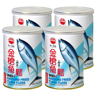 味一 金槍魚鬆 自然原味 罐裝外包裝 方便舀取, 200g, 4罐