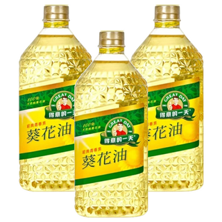 得意的一天 100%純葵花油，精純油質，清爽穩定，耐高溫且低油煙, 1.58L, 3瓶
