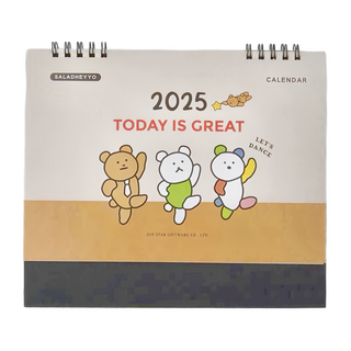 JOY STAR 沙拉嘿呦 25K三角大桌曆, 跳舞熊, 1本