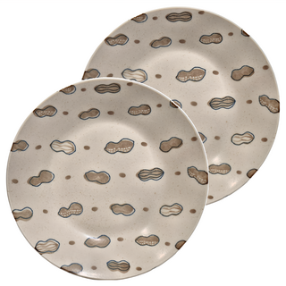 JUST HOME 日本好事 花生9吋湯盤2件組, 24 x 4cm 2個, H5819-06A, 1組