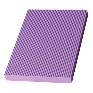 QMVF 加厚健身體感平衡墊 TPE隔音 跳繩墊 跪墊 瑜伽墊 超慢跑地墊 健身墊 50 x 40 x 4cm 紫色