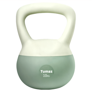 Tumaz 月熊 軟式壺鈴 軟性PVC壺身, 綠色, 10kg, 1個