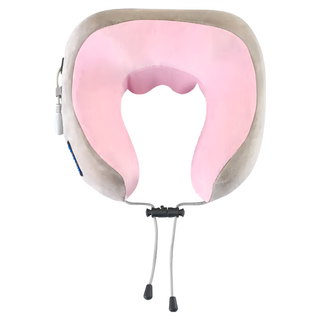 MRF 健身大師 溫揉午睡U型按摩枕, HY-669, 粉色