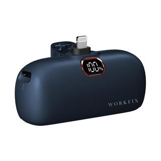 WORKFIX 渥克斯 PD15W快充充電Lightning 迷你口袋行動電源, AV202303002, 海靛藍