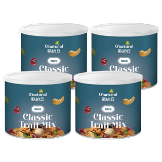 O'natural 歐納丘 Classic Trail Mix 綜合堅果, 150g, 4罐