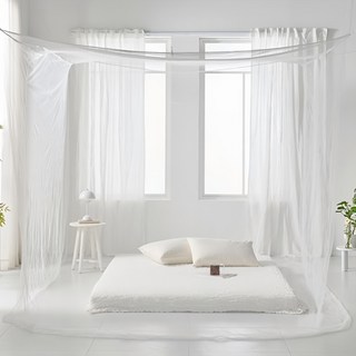 ALTTEURI 方形蚊帳 白色, 中(230 x 330 x 185cm)