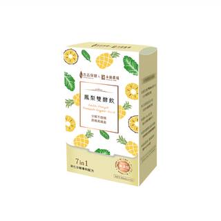 吉品保健 鳳梨雙酵飲 7in1消化專科配方 即飲解膩助消化, 14入, 1盒