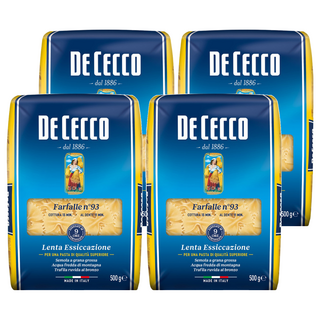 DE CECCO 得科 大蝴蝶結麵 NO.93 堅持傳統製麵法 彈牙口感, 500g, 4包