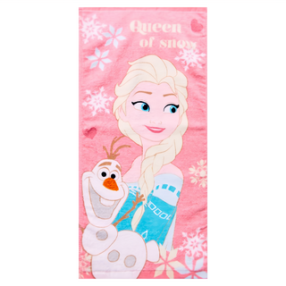 ONEDER 旺達棉品 冰雪奇緣童巾 54 x 27cm 柔軟吸水, 艾莎與雪寶, 1條