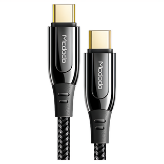 Mcdodo 麥多多 金甲系列 100W Type-c to type-c 快充線, 1.2M, 黑色, 1條