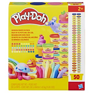 Hasbro 孩之寶 Play-Doh 培樂多 繽紛彩虹50色黏土組, 多色, 1420g, 1盒